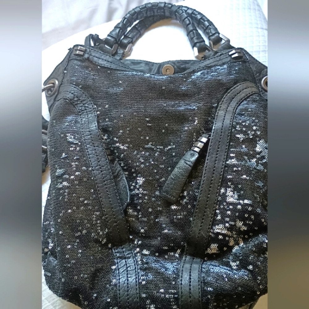 DR YANY Sequence Leather Shoulder Bag